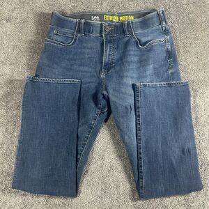 Lee Modern Series Extreme Motion Straight Fit Tapered Leg Jeans Tag Sz 34x32